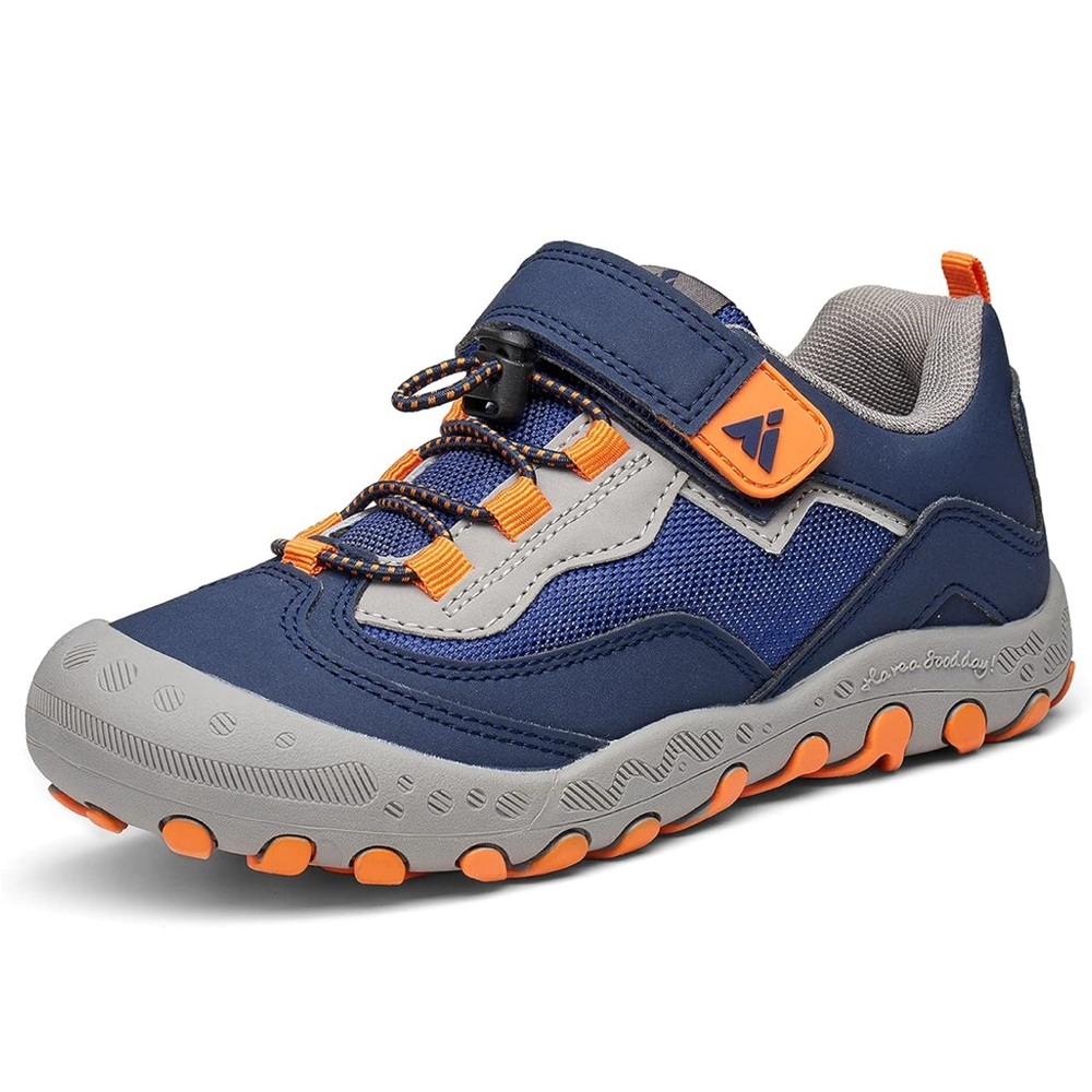 Kids' Navy and Orange Hiking Shoe 10.5C